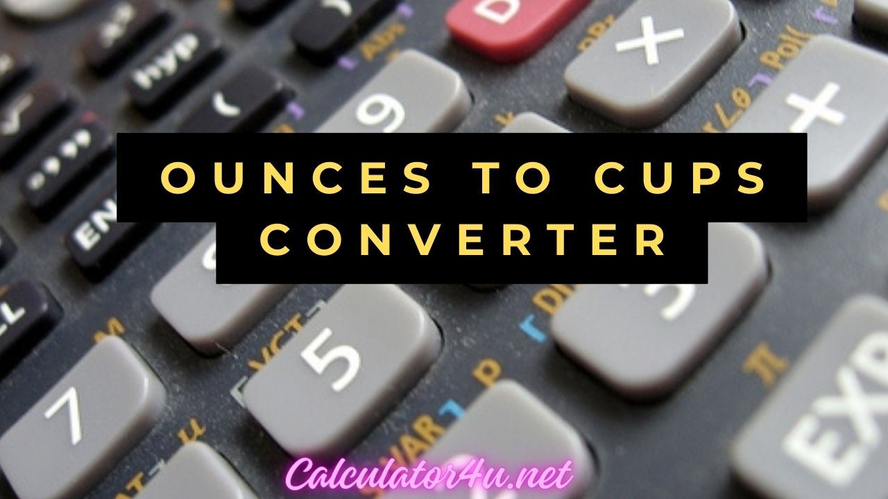 Ounces to Cups Converter