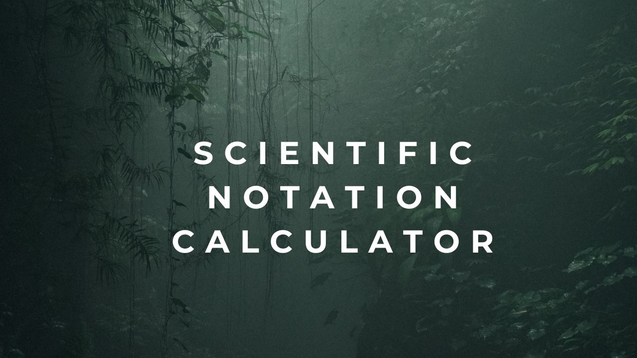 Scientific Notation Calculator