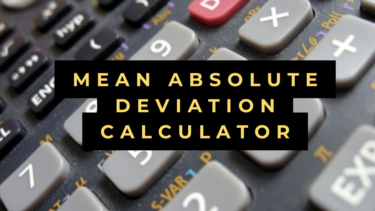 Mean Absolute Deviation Calculator